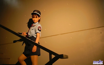 Asian police officer Riina..
