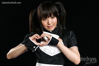 Cute Japanese maid is..